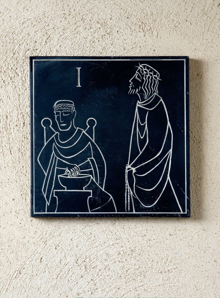 1st Station of the Cross at Ampleforth College by Jonah Jones