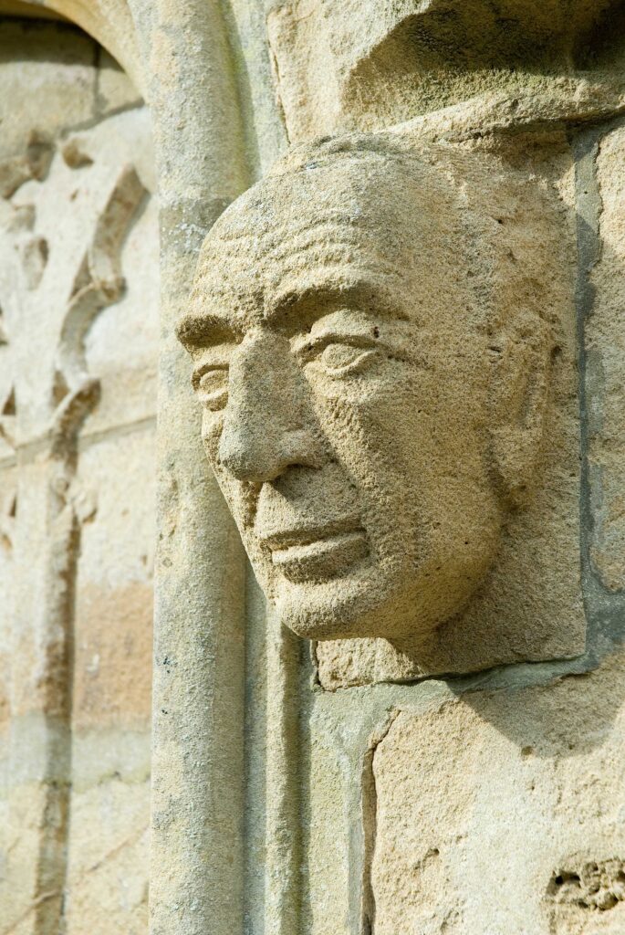 Jonah Jones: carved head of Sir Clough Williams-Ellis