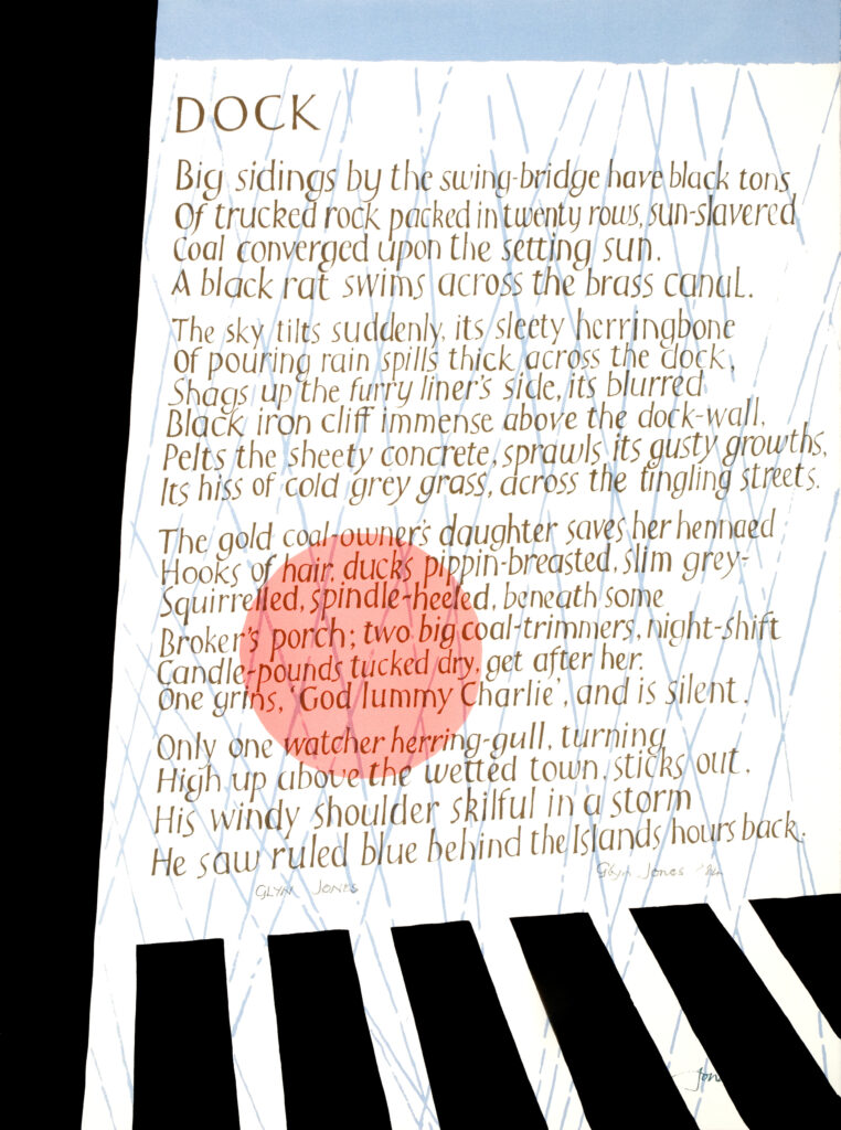 Jonah Jones Welsh-American Portfolio watercolour inscription