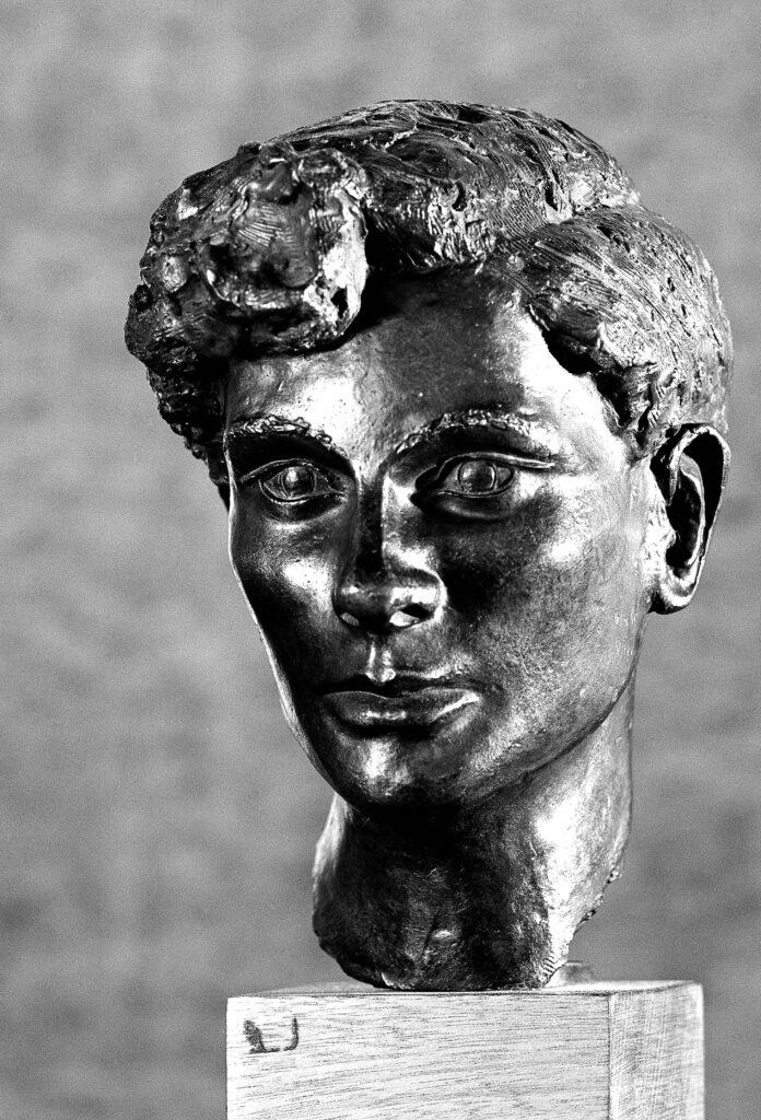 Bronze cast bust of Hugh Chance