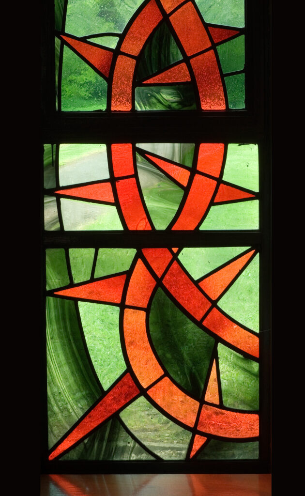 Jonah Jones stained glass at Rainhill Hall