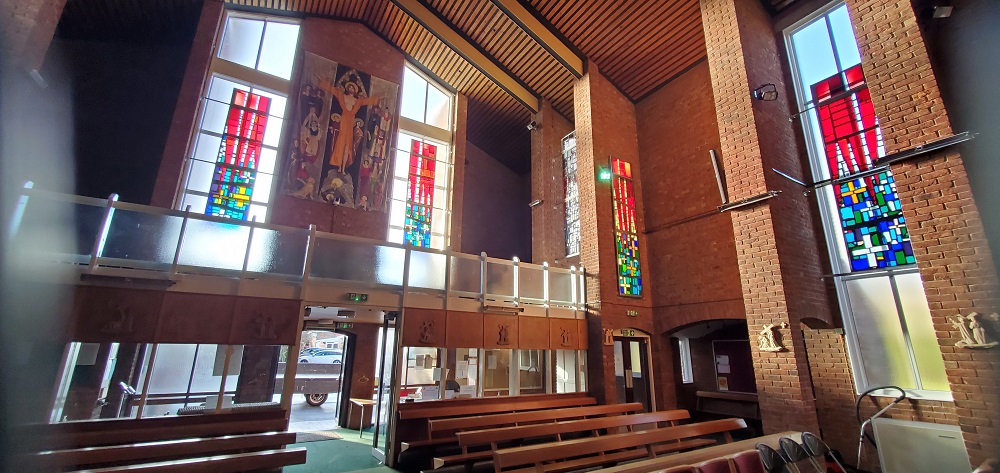 St David's Mold, right view of rear windows