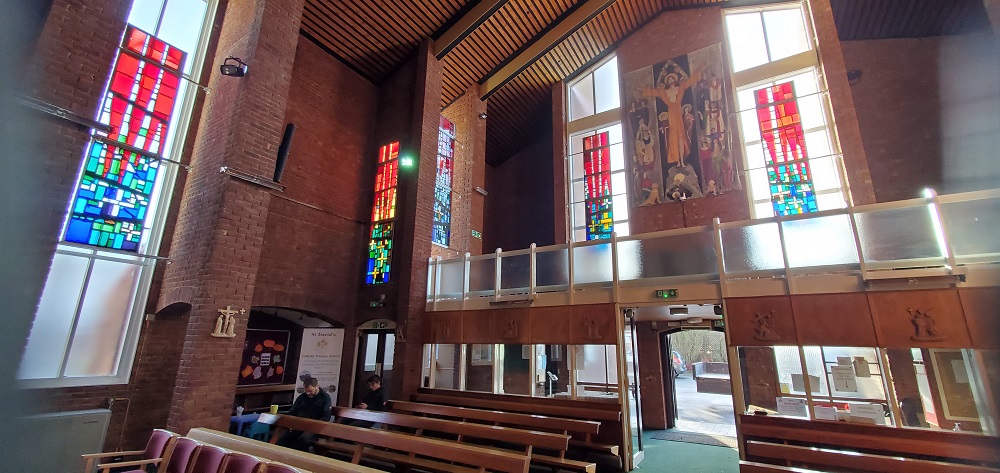St David's Mold, left view of rear windows