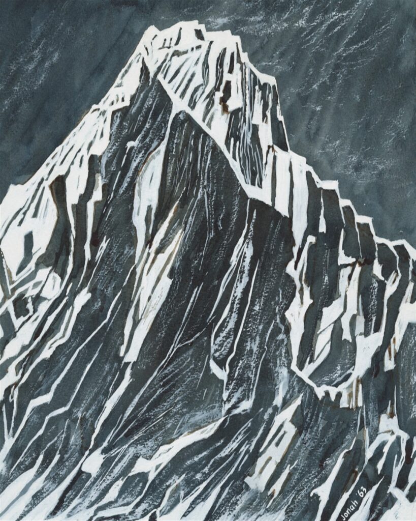 Print of 'Summit of Tryfan Under Snow' by Jonah Jones