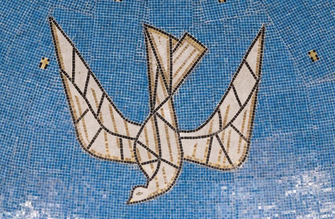 Jonah Jones mosaic: Porthmadog