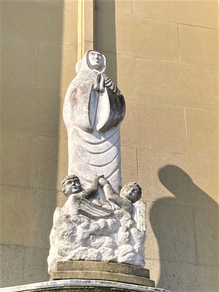 Jonah Jones sculpture of Madonna in Blackpool church