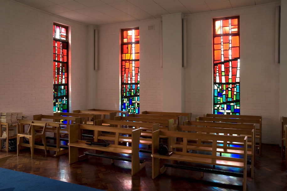 Jonah Jones dalle de verre formerly in Morfa Nefyn church