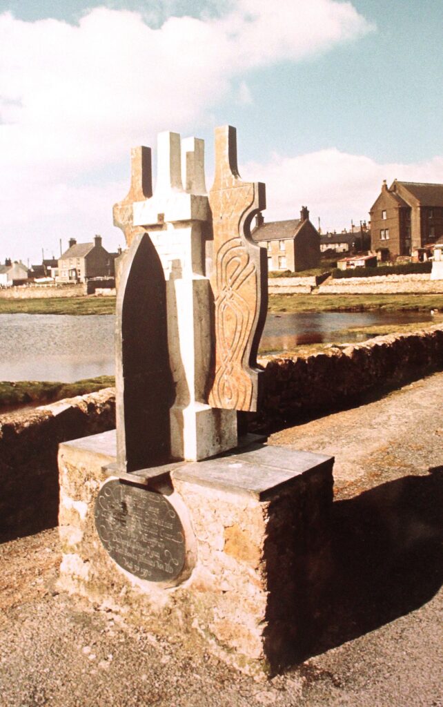 Jonah Jones sculpture 'Y Tywysogion' at Aberffraw