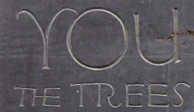 Detail: 'Desiderata' plaque by Jonah Jones