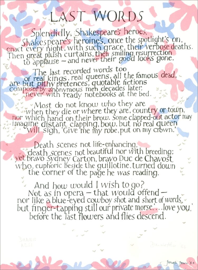 Jonah Jones Welsh-American Portfolio watercolour inscription