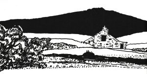 Jonah Jones drawing of Cwm Dulyn