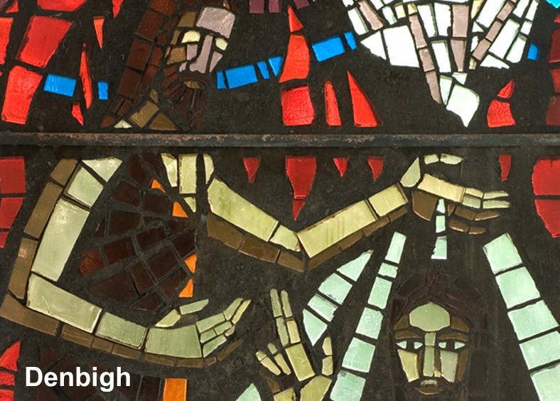 Jonah Jones dalle de verre at St Joseph, Denbigh