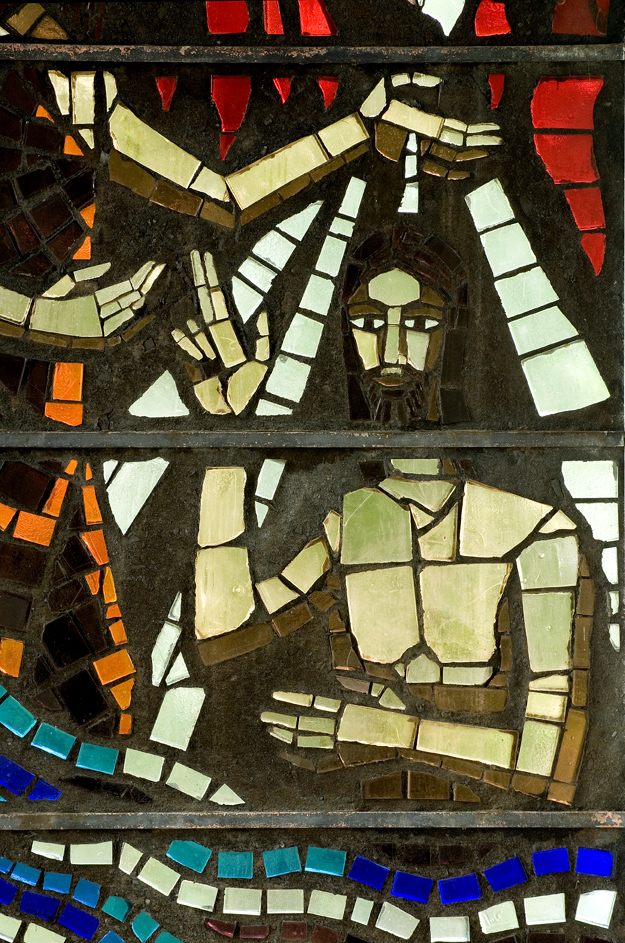 Jonah Jones dalle de verre at St Joseph, Denbigh