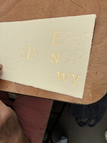 Marian Haf print workshop for adults at 2026 Eisteddfod